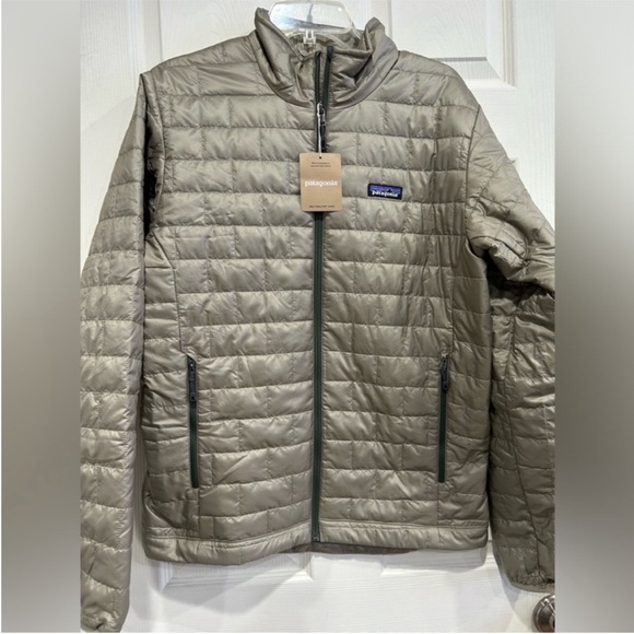 Patagonia Men’s XXL Nano Puff Jacket Seabird Grey Tan NWT Puffer Puffy - Picture 1 of 10